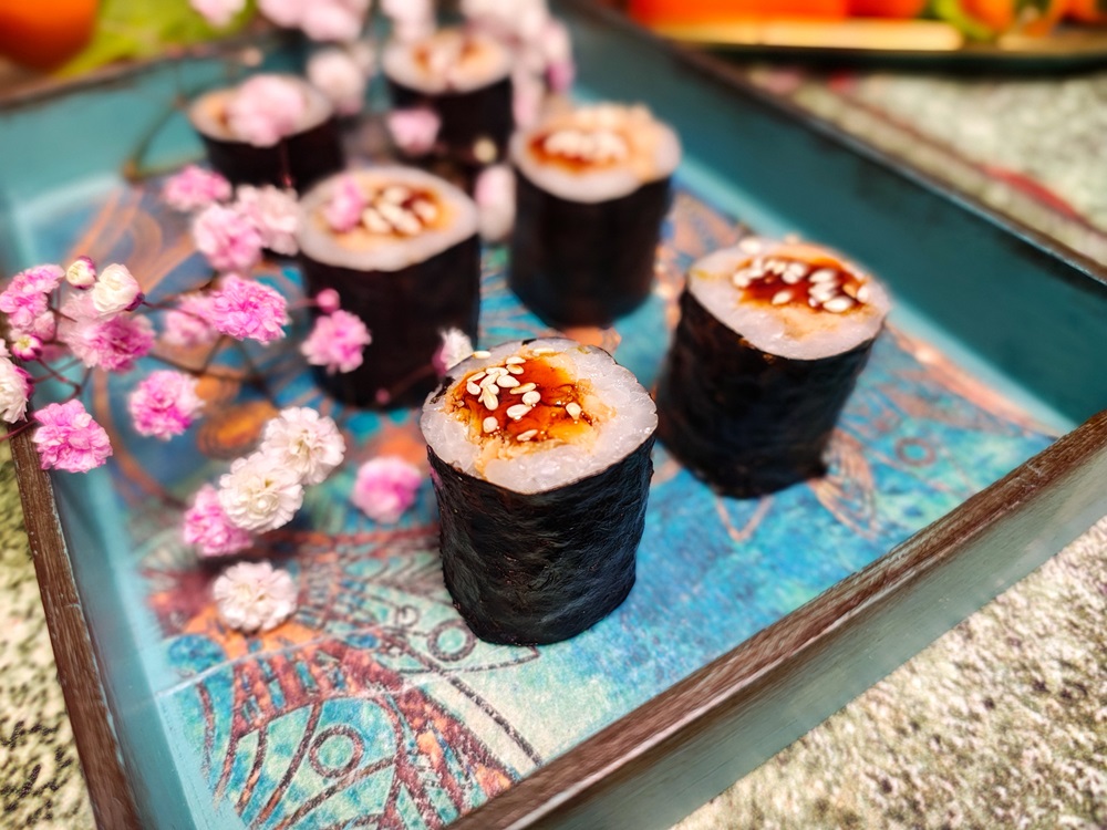 Hosomaki - gebratener Lachs