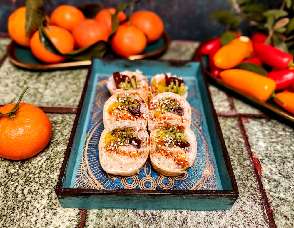 Tamago - tempura salmon